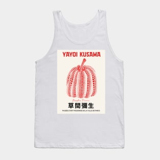 Yayoi Kusama Reworked Red Pumpkin Design Tank Top